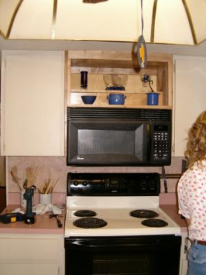 The kitchen display cabinet