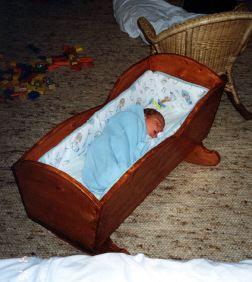 The only shot I have of my son's cradle - 2001